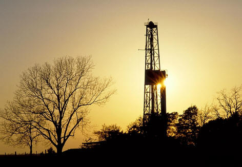 Oil Pump at Sunset